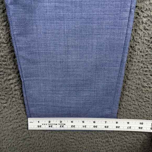 PT01 Pants Mens 36x30 Blue Easy Fit Stretch Wool Blend 5 Pocket Performance - Picture 11 of 14